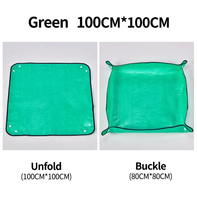 1Pcs Planting Mat 50Cm-100Cm Gardening Potting Pad Foldable Garden Plant Flower Pot Transplanting Waterproof Mats